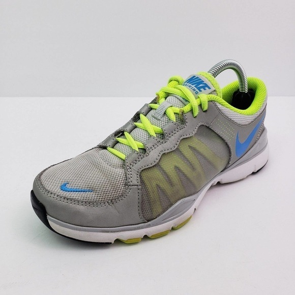 Nike Flex TR 2 Womens Size 6 Silver Green Blue Running Sneaker Shoes 511332-006 - Picture 2 of 10